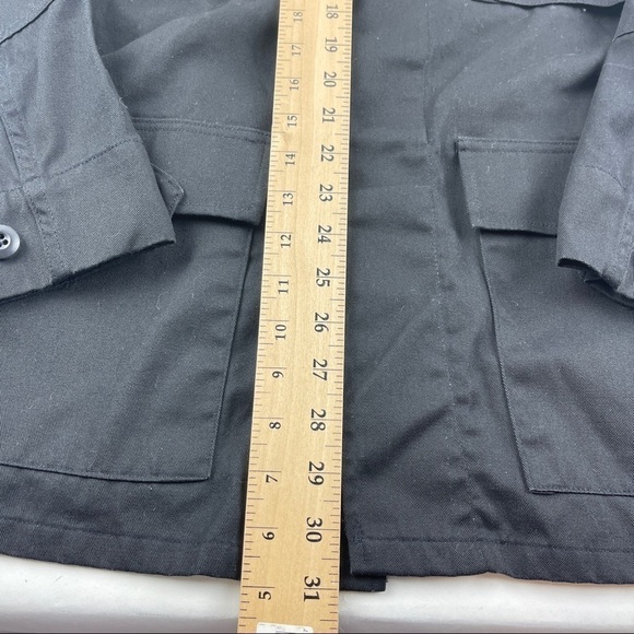 Propper Button Up Shirt Mens Large Long Black Pockets Heavy Duty - Picture 6 of 9